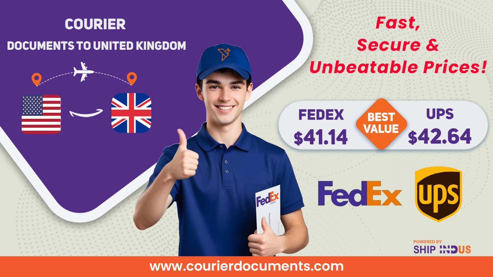 Courier Documents to United Kingdom