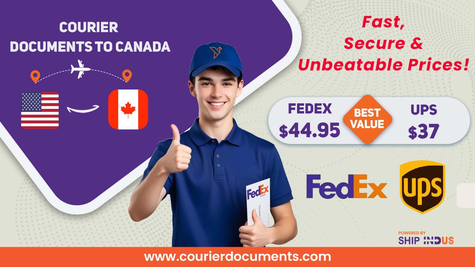 Courier Documents to Canada