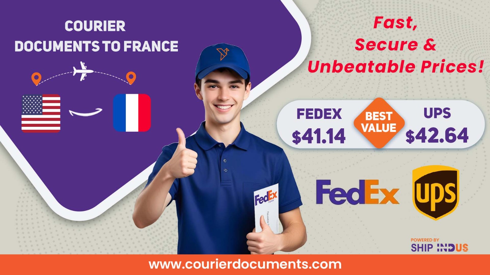 Courier Documents to France