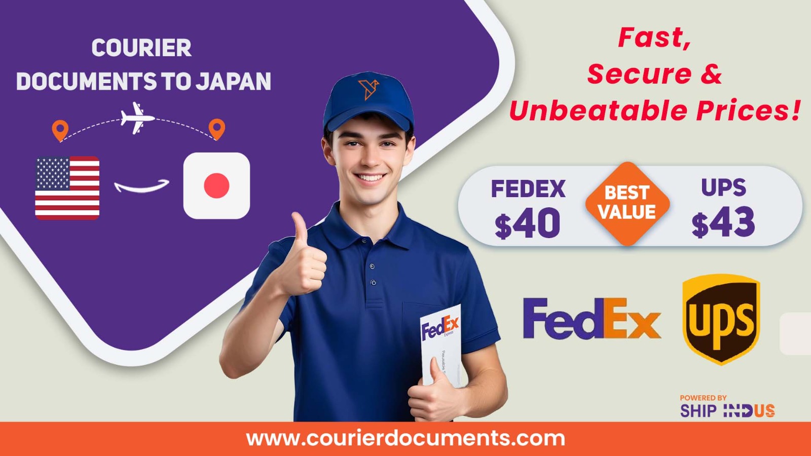 Courier Documents to Japan