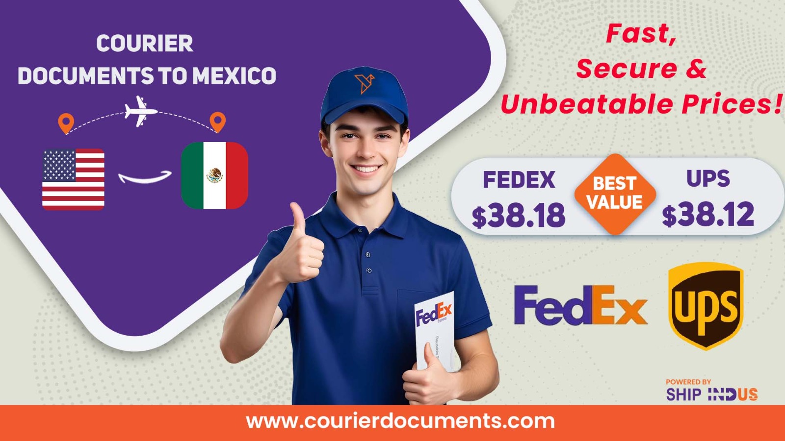 Courier Documents to Mexico